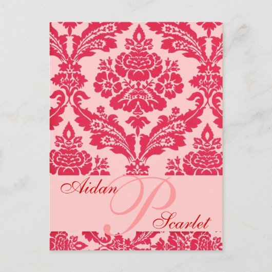 SAVE THE DATE WEDDING POST CARD 3 - Anpassen! Ankündigungspostkarte (Vorderseite)