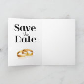 Save the Date Wedding Rings (Innenseite)