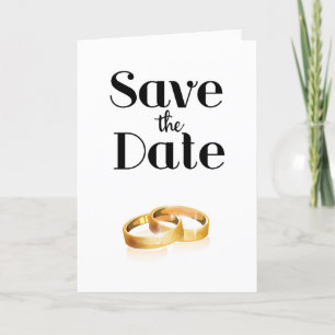 Save the Date Wedding Rings