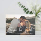 Save the Date Wedding stilvolles Einladung (Stehend Vorderseite)