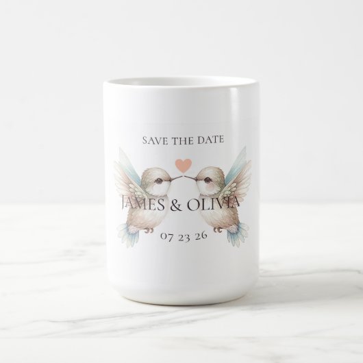 Save the Date Wedding Themed Kaffeetasse (Mittel)