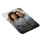 Save the Date Wedding Verlobung Foto Custom Magnet (Rechte Seite)