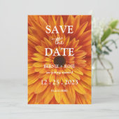 SAVE THE DATE WEDING SUNFLOWER EINLADUNG (Stehend Vorderseite)