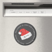 Save the Date/Weihnachten Hochzeit/Weihnachtsmannm Magnet (In Situ (Geschirrspüler))