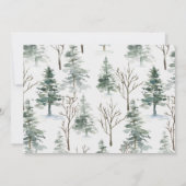 Save the Date Weihnachts-Blumenladen Einladung (Rückseite)