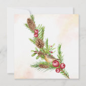 Save the Date Weihnachts-Einladung Einladung (Rückseite)