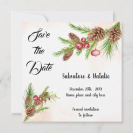 Save the Date Weihnachts-Einladung Einladung