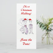 Save the Date/Weihnachts-Hochzeit Date (Stehend Vorderseite)