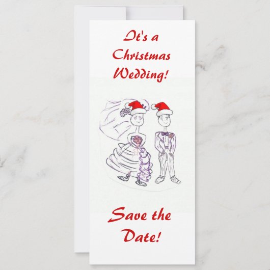 Save the Date/Weihnachts-Hochzeit Date (Vorderseite)