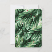 Save the Date Weihnachtskiefer Wasserfarbe Party | (Rückseite)