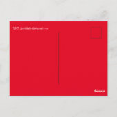 Save the Date Weihnachtsmahlzeit Flannel Einladung Postkarte (Rückseite)