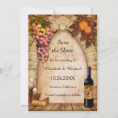 Save the Date Weinberg Foto Hochzeit Einladung (Vorderseite)