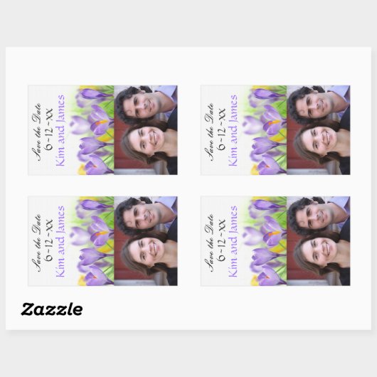 Save the Date Weinflaschen Rechteckiger Aufkleber (Blatt)