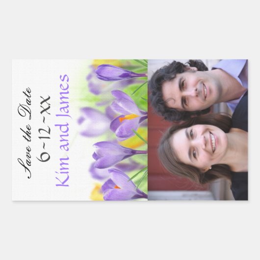 Save the Date Weinflaschen Rechteckiger Aufkleber (Vorderseite)