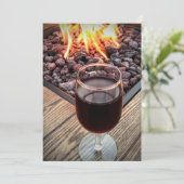 SAVE THE DATE, WEINGLAS, BRANDLAGE, WEDDINGE DATE (Stehend Vorderseite)