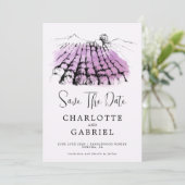 Save the Date Weinverheiratung (Stehend Vorderseite)