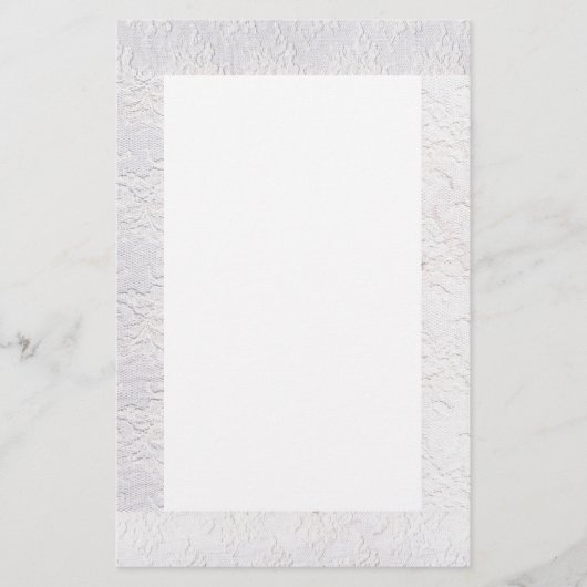 Save the Date/Weiße Spitze Briefpapier (Vorderseite)