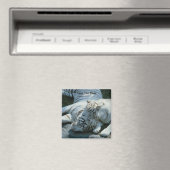 Save the Date weiße Tiger-Magnete Magnet (In Situ (Geschirrspüler))