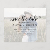 Save the Date Weißhandgeschriebenes Foto (Rückseite)