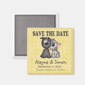 Save the Date Welpen Magnet (Vorderseite/Rückseite)