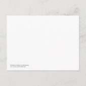 Save the Date White Cherry Blossom Postkarte (Rückseite)