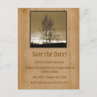Save the Date-Wiedersehen Ankündigungspostkarte