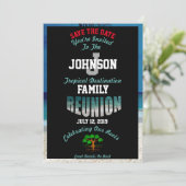 Save the Date Wiedersehen für beliebige Namen (Stehend Vorderseite)