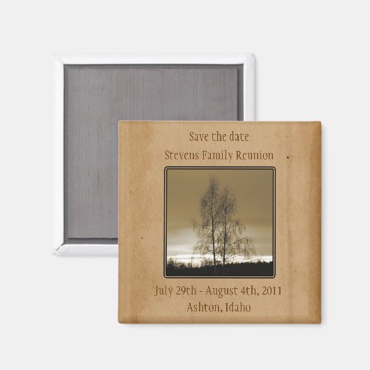 Save the Date-Wiedersehen Magnet (Vorderseite/Rückseite)