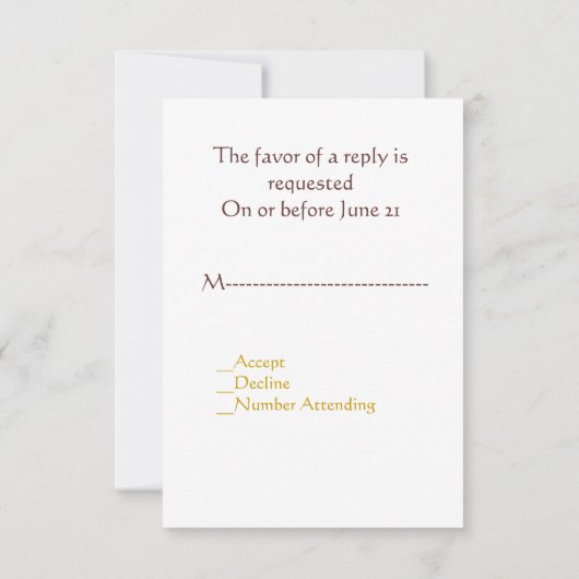 Save the Date-Wiedersehen RSVP Karte (Rückseite)