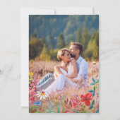 Save The Date. Wild Meadow | Fotokarte der Wildblu Date (Rückseite)