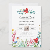 Save the Date. Wild Meadow | Summer Forest Cards Date (Vorderseite)