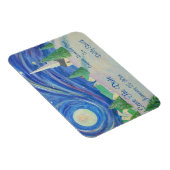 Save the Date Winter Geburtstag Magnet (Rechte Seite)