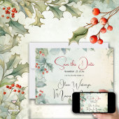 Save The Date | Winter Holy und Berries Einladung