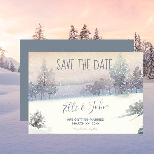 Save the Date Winterhochzeit
