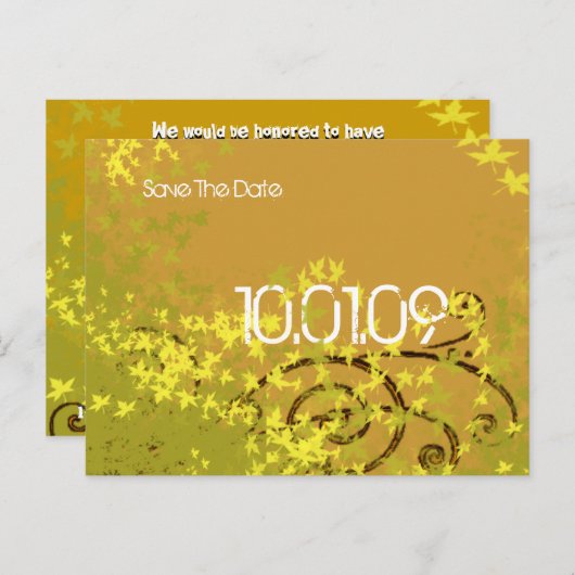 SAVE THE DATE - WIRBEL - ANKÜNDIGUNGSPOSTKARTE (Vorne/Hinten)