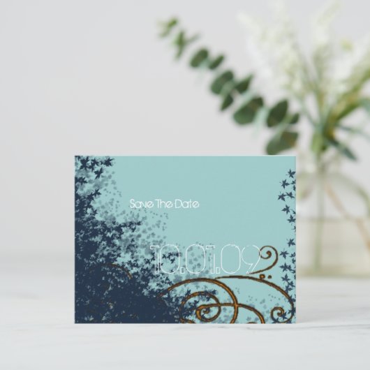 SAVE THE DATE - WIRBEL - ANKÜNDIGUNGSPOSTKARTE (Stehend Vorderseite)