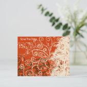 SAVE THE DATE - WIRBEL ANKÜNDIGUNGSPOSTKARTE (Stehend Vorderseite)