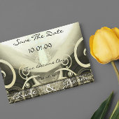 Save the Date wirbelnde Cala Lily Postkarte