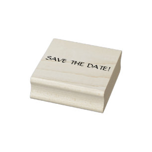Save the Date Wood Art Briefmarke Gummistempel