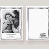 Save The Date wunderliche moderne Foto-Hochzeitska