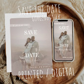 Save the Date - wunderschöne Schokoladenfarbe aus Einladung