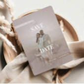 Save the Date - wunderschöne Schokoladenfarbe aus  Einladung