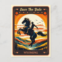 Save The Date | Wyoming Invitation Postcard