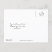 Save The Date Yellow Daffodil Flower  Ankündigungspostkarte (Rückseite)