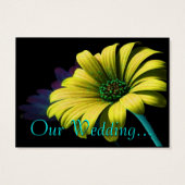 Save the Date Yellow Daisy (Rückseite)