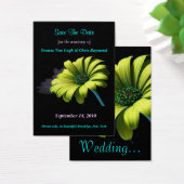 Save the Date Yellow Green Daisy I (Schreibtisch)