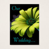 Save the Date Yellow Green Daisy I (Rückseite)