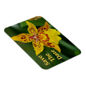 Save the Date Yellow Orchid Magnet (Rechte Seite)