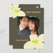 Save the Date, zazzle Hochzeitskarten Ankündigungspostkarte (Vorne/Hinten)