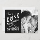 Save the Date - Zeit, Champagner zu trinken (Vorderseite)